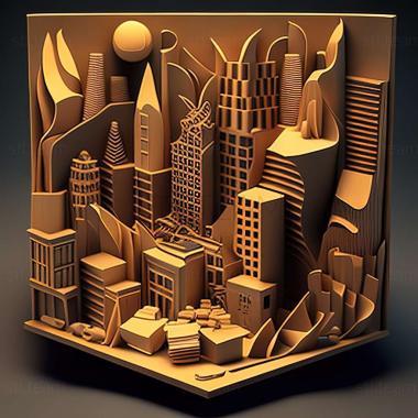 3D model City Life game (STL)